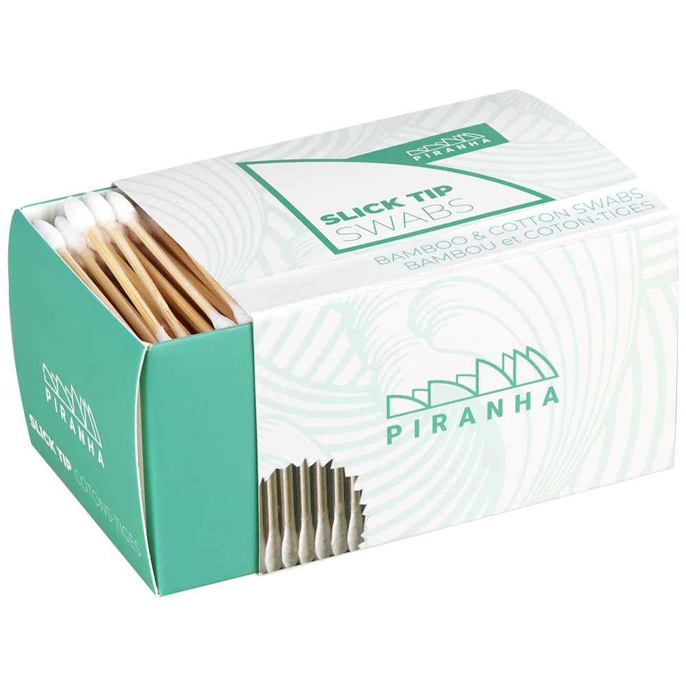 Piranha Slick Tips Cotton Swabs | 300 Piece Box
