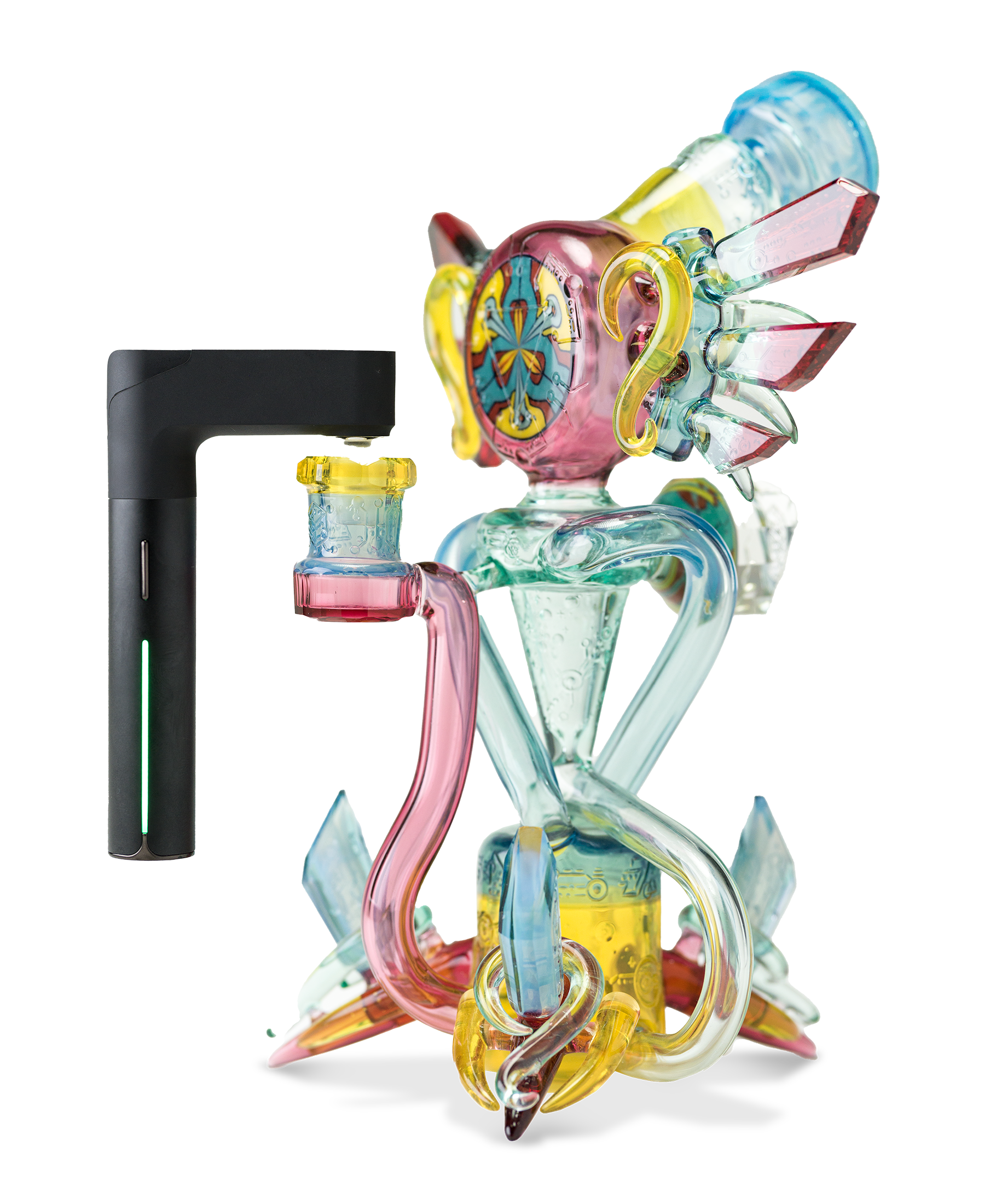 Puffco Pivot Water Pipe Adapter | Unit In Use on Rig