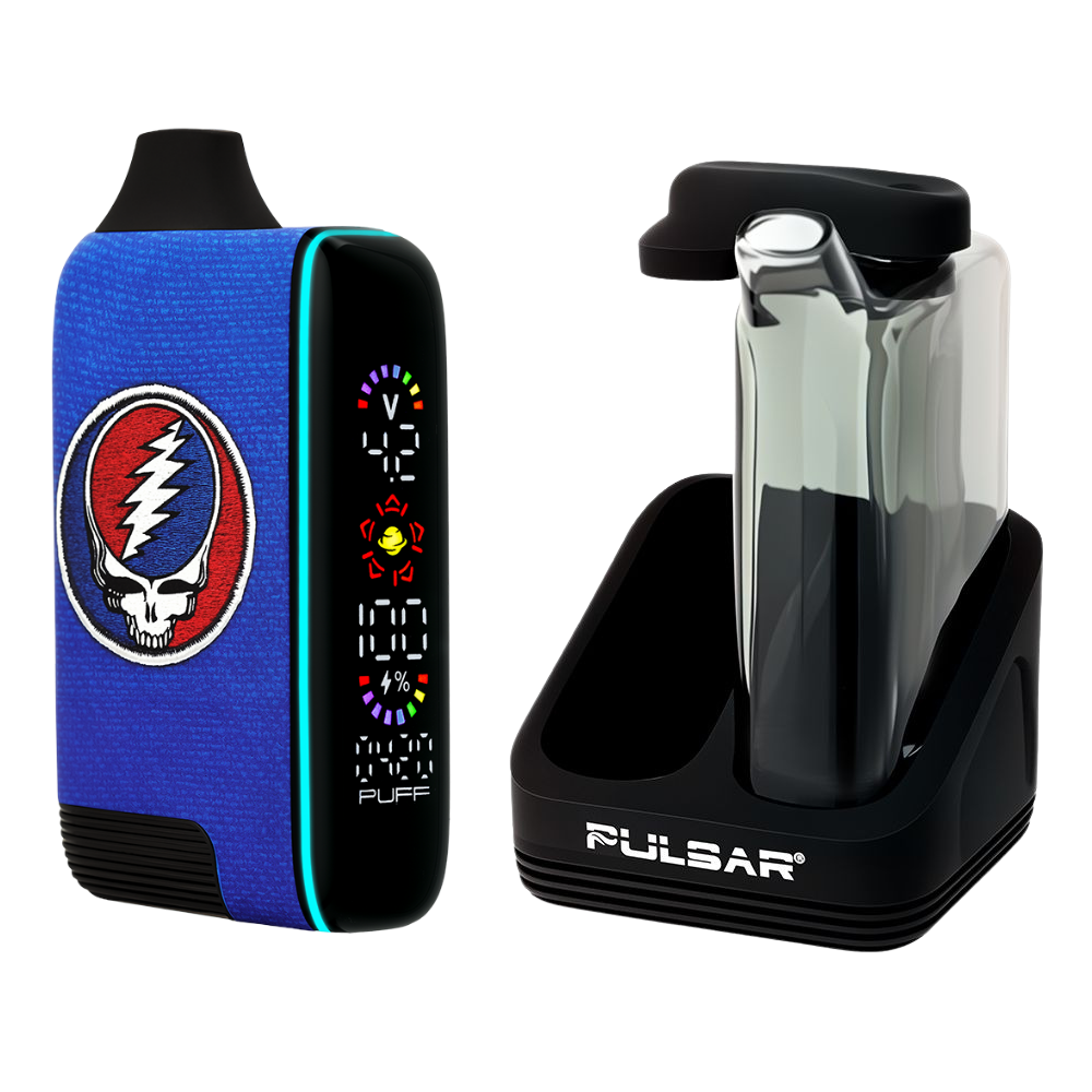 Pulsar 510 DL 5.0 Vape Bar & Dab Station Kit | Grateful Dead Patchwork Stealie