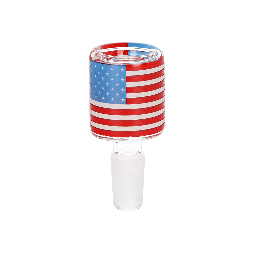 Pulsar American Flag Bubble Bong | Matching Herb Slide