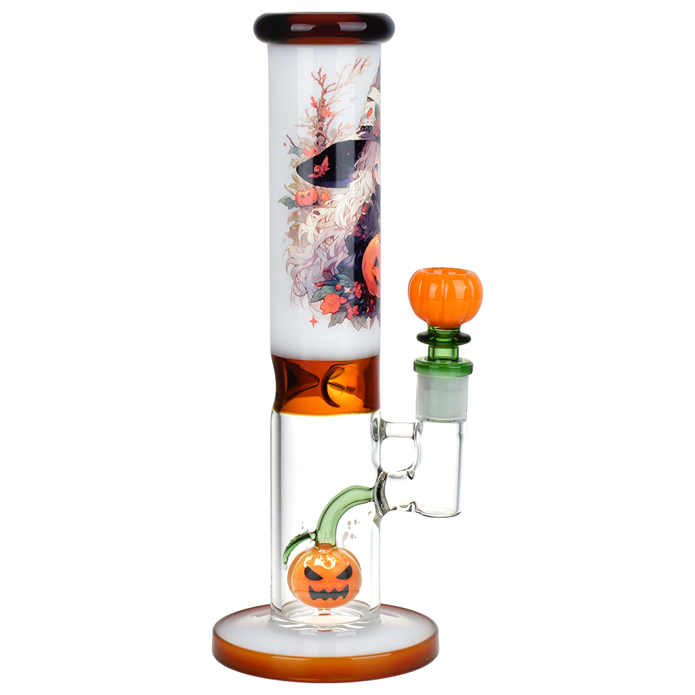 Pulsar Anime Witch Straight Tube Bong | Side View
