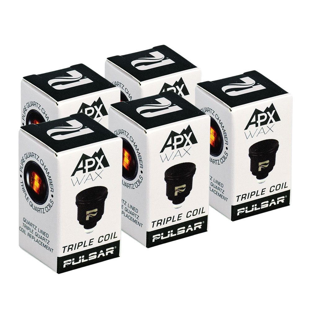 Pulsar APX Wax V3 Replacement Triple Quartz Coil Atomizer | 5 Coils