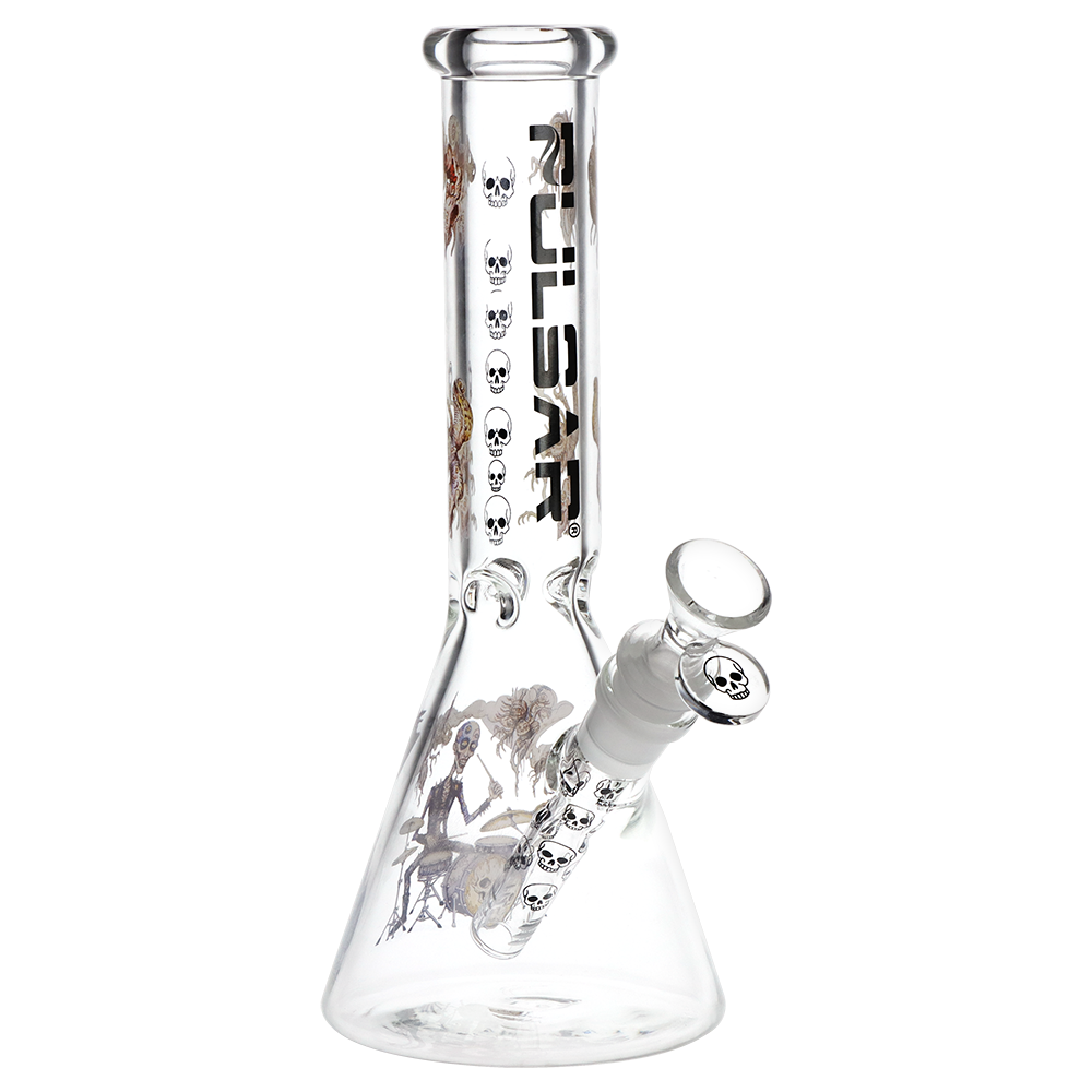 Pulsar Band of Bones Beaker Bong | Front View