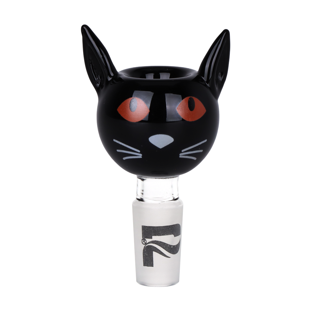 Pulsar Black Cat Herb Slide | 14mm Male Joint