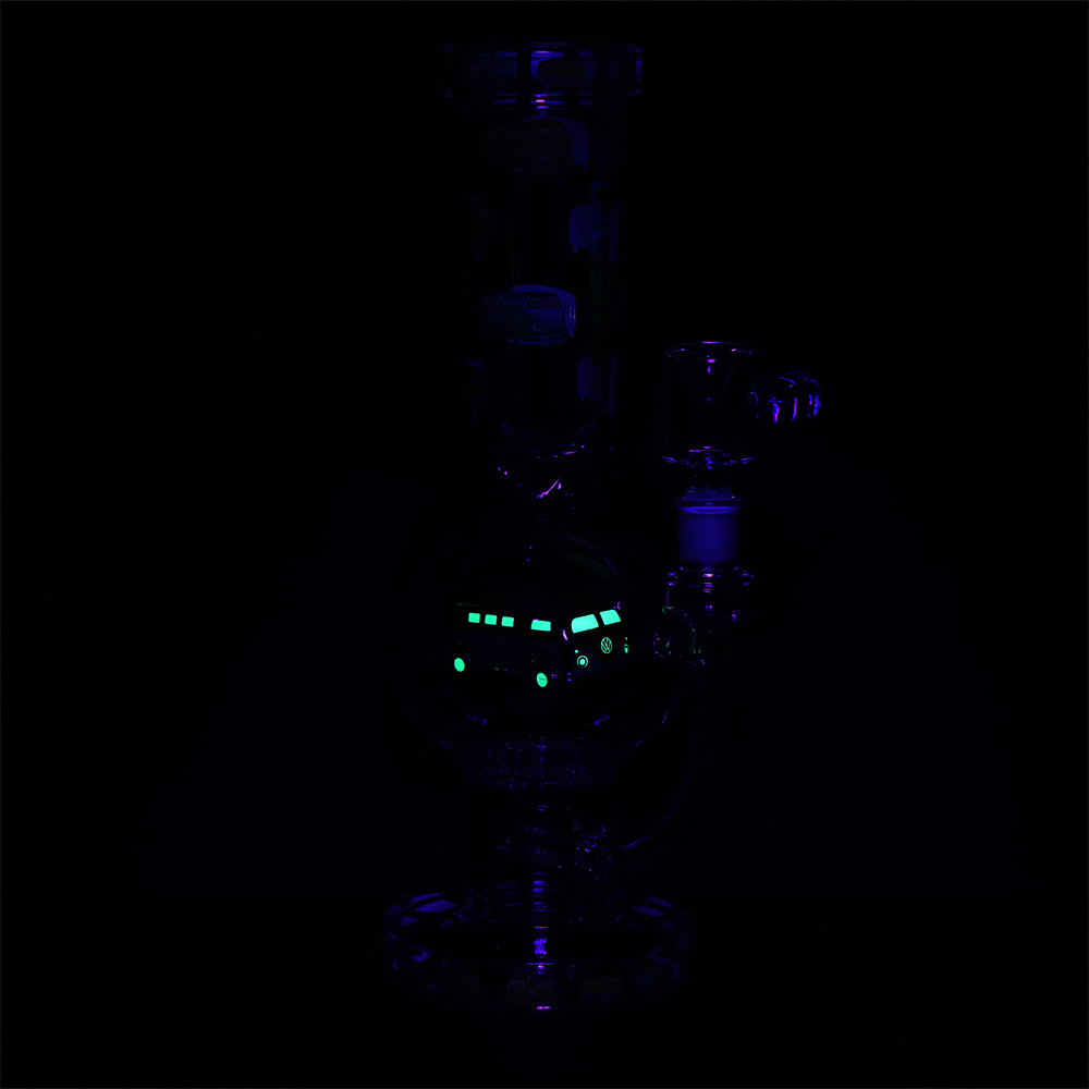 Pulsar Camper Van Bubble Bong | Glow In The Dark Accents