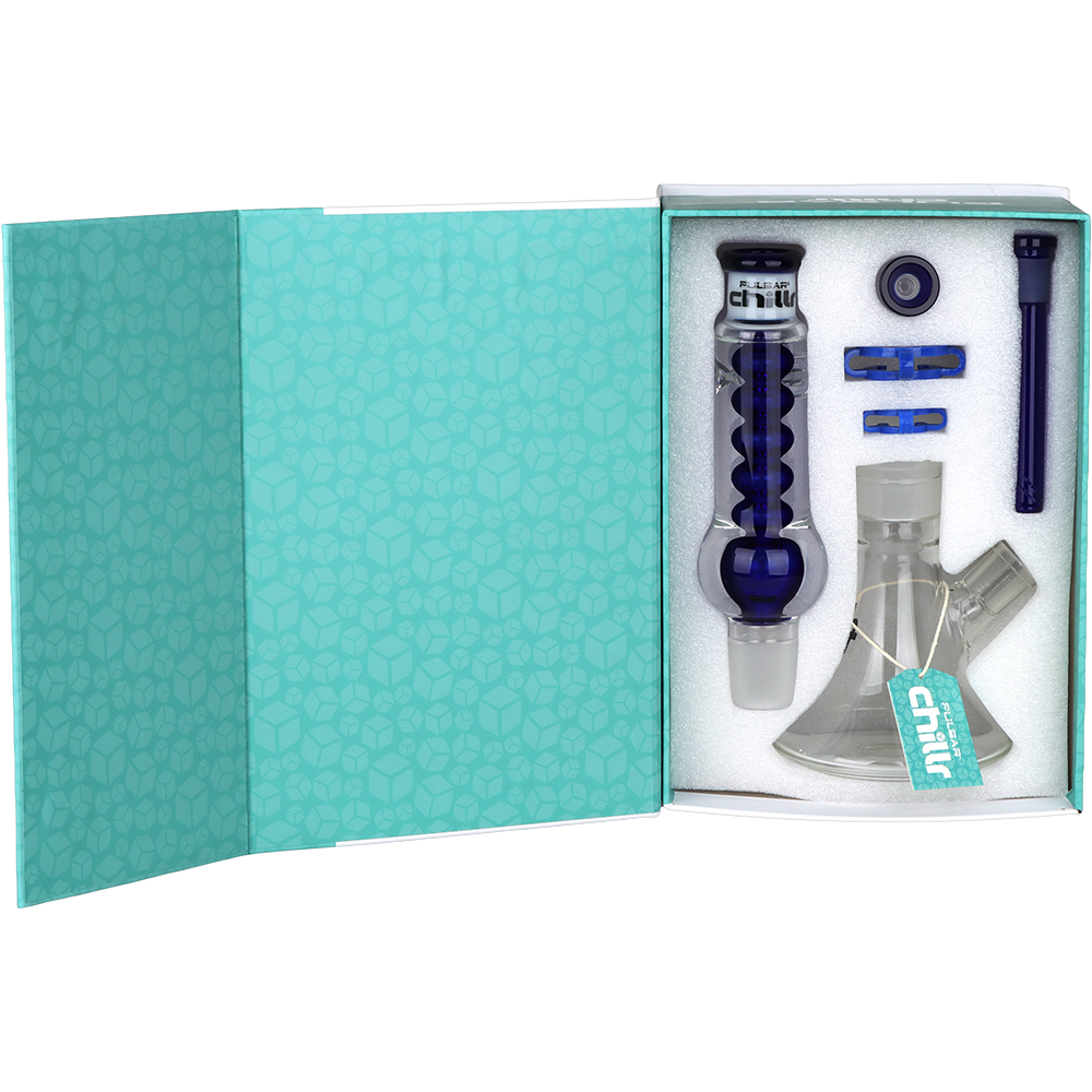 Pulsar Chillr Glycerin Beaker Bong | Packaging Open View
