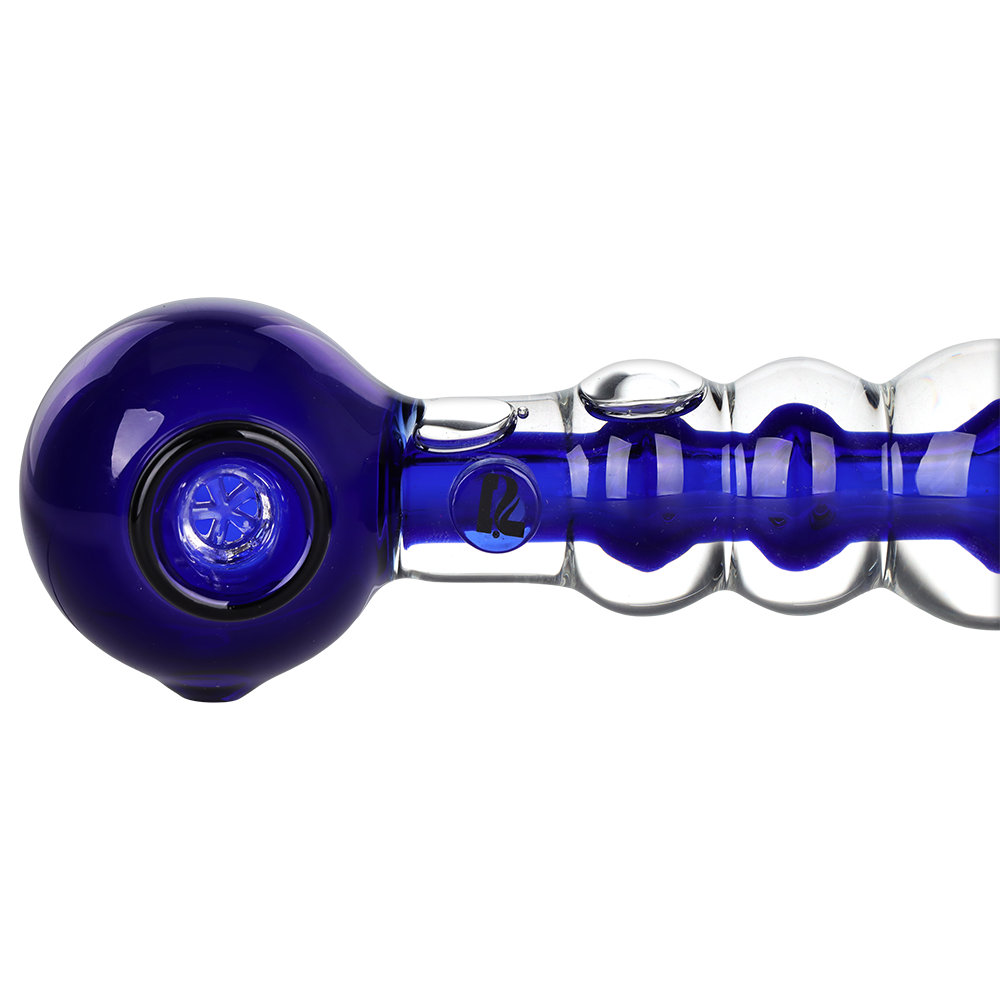 Pulsar Chillr Glycerin Hand Pipe | Built In Bowl Screen Close View