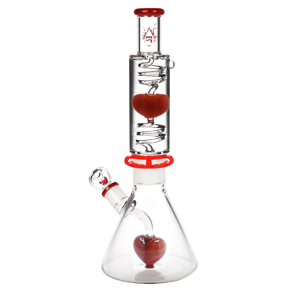 Pulsar Cold Hearted Glycerin Stacker Beaker Bong | Back View
