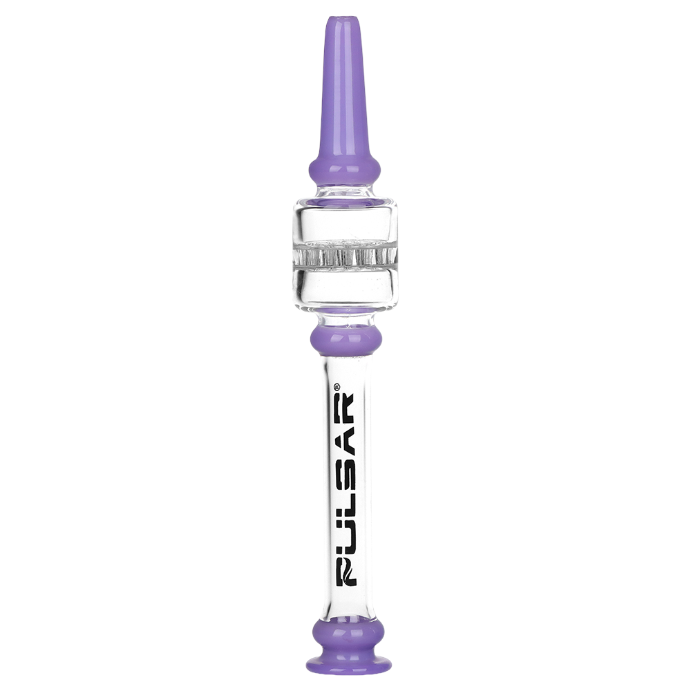 Pulsar Color Block Honeycomb Diffuser Dab Straw | Purple