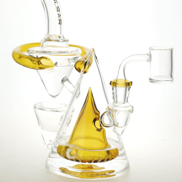 Pulsar Cone Cascade Gravity Recycler Dab Rig | Front View | Function Showcase