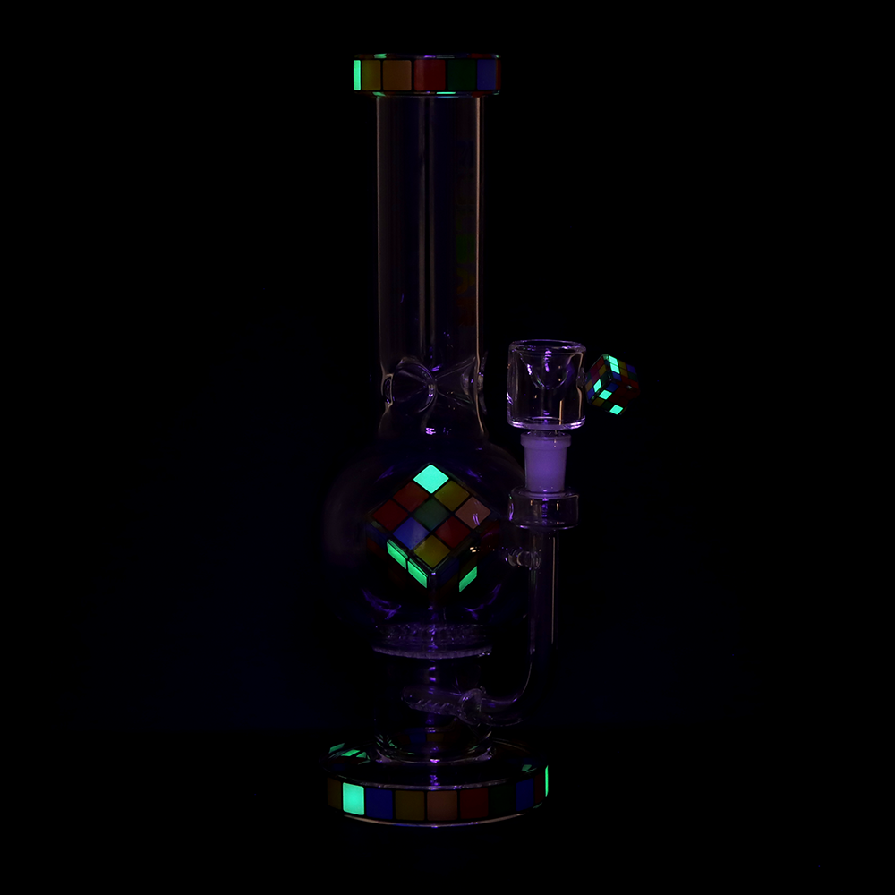 Pulsar Cubez Bubble Bong | Glow In The Dark Accents