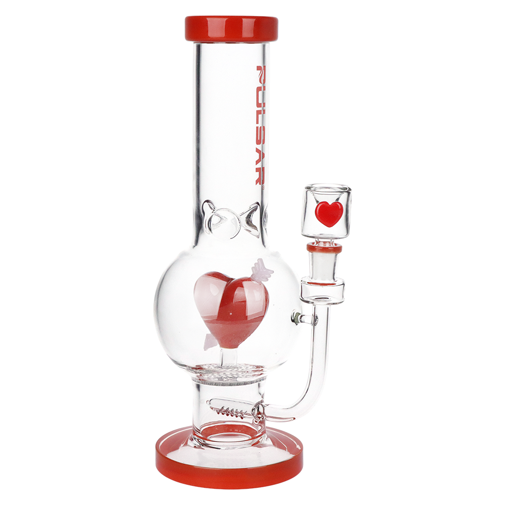 Pulsar Cupid's Heart Bubble Bong | Front View