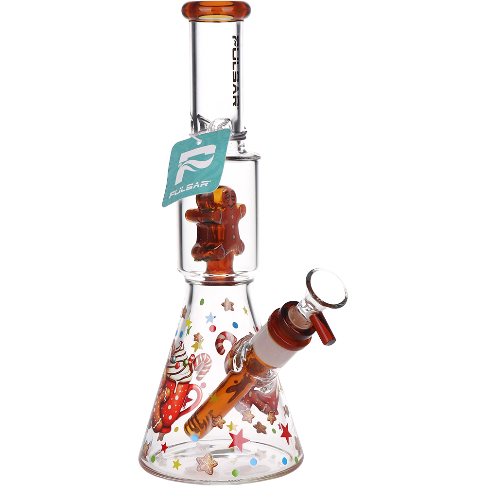 Pulsar Dazed & Delicious Gingerbread Beaker Bong | Front View