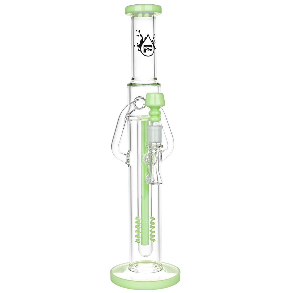 Pulsar Deep Pocket Tube Recycler Bong | Green