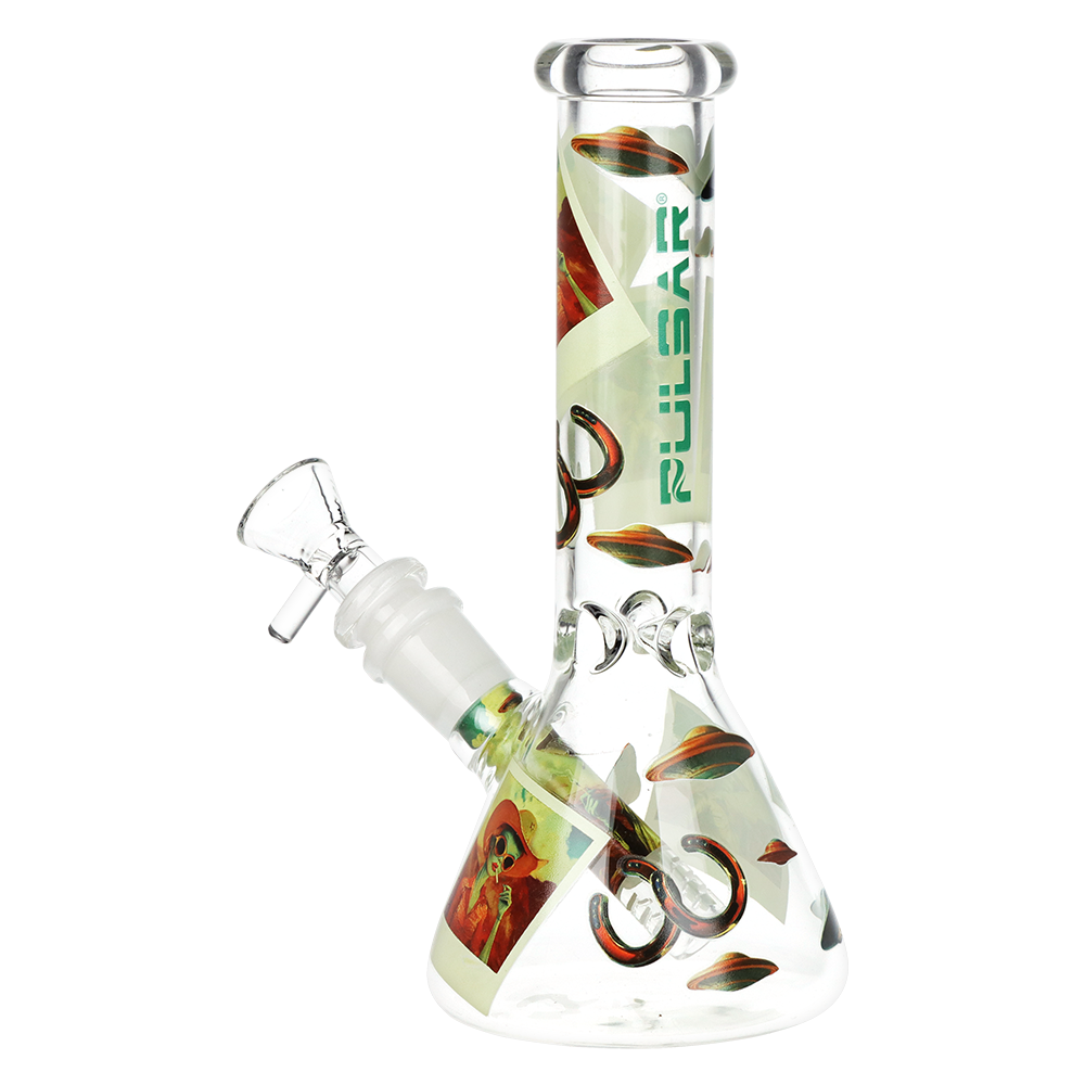 Pulsar Design Series Smoker's Kit | Cowboy Alien | Beaker Bong Back View