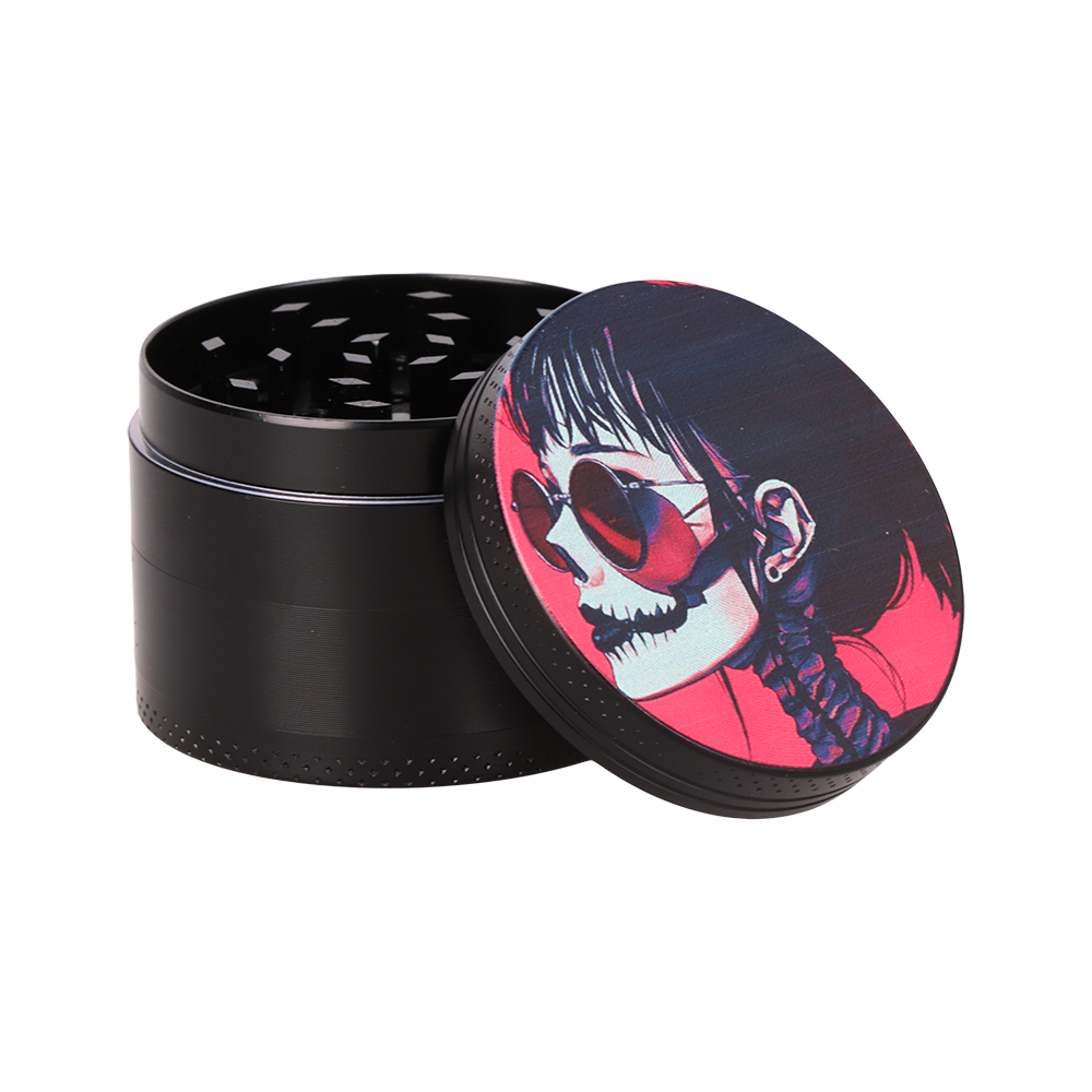 Pulsar Design Series Smoker's Kit | Sakura Skulls | 4 Piece Grinder