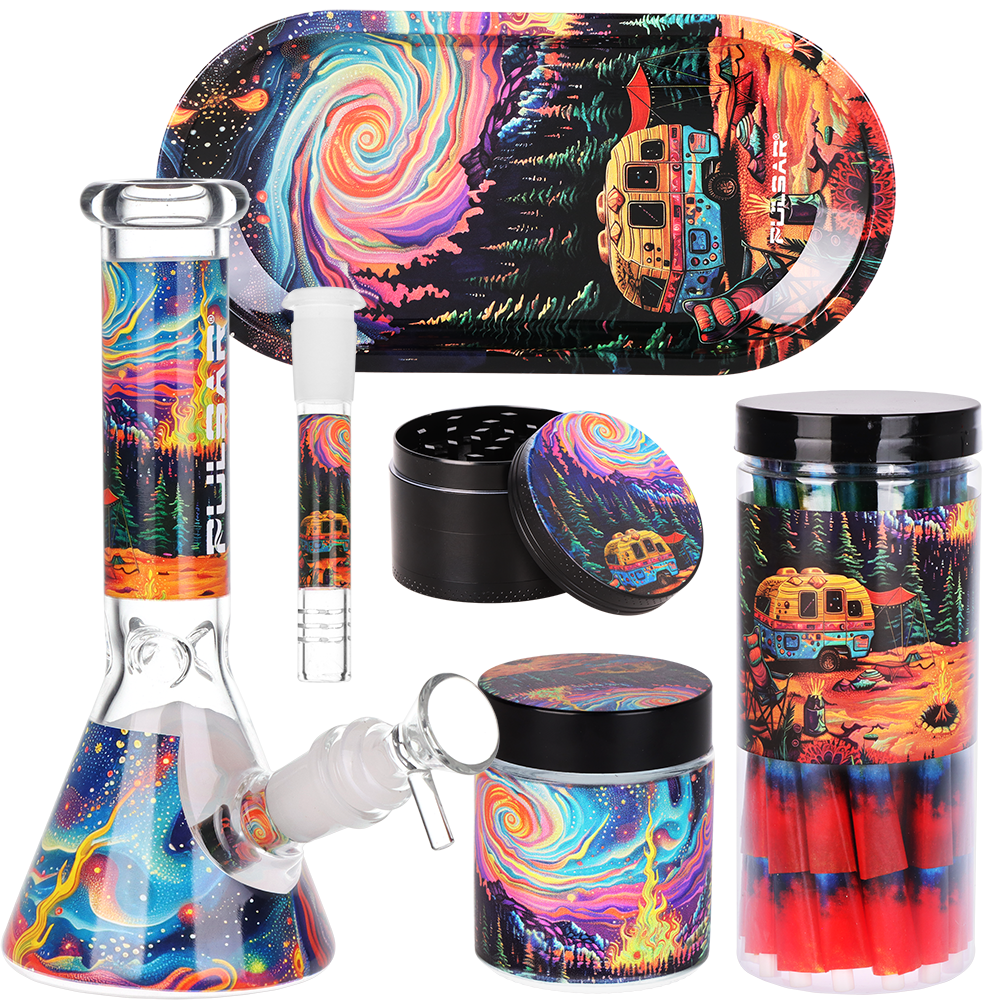 Pulsar Design Series Smoker's Kit | Starry Camp | Kit Contents