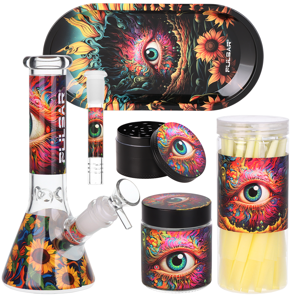 Pulsar Design Series Smoker's Kit | Sunflower Of The Mind | Kit Contents
