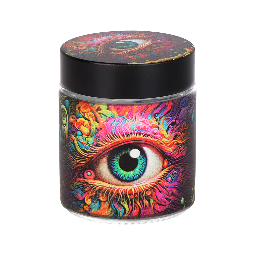 Pulsar Design Series Smoker's Kit | Sunflower Of The Mind | Glass Stash Jar