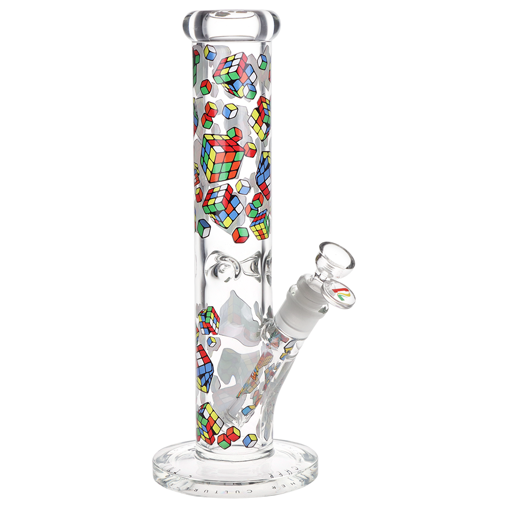 Pulsar Design Series Straight Tube Bong | Cubez | Front View