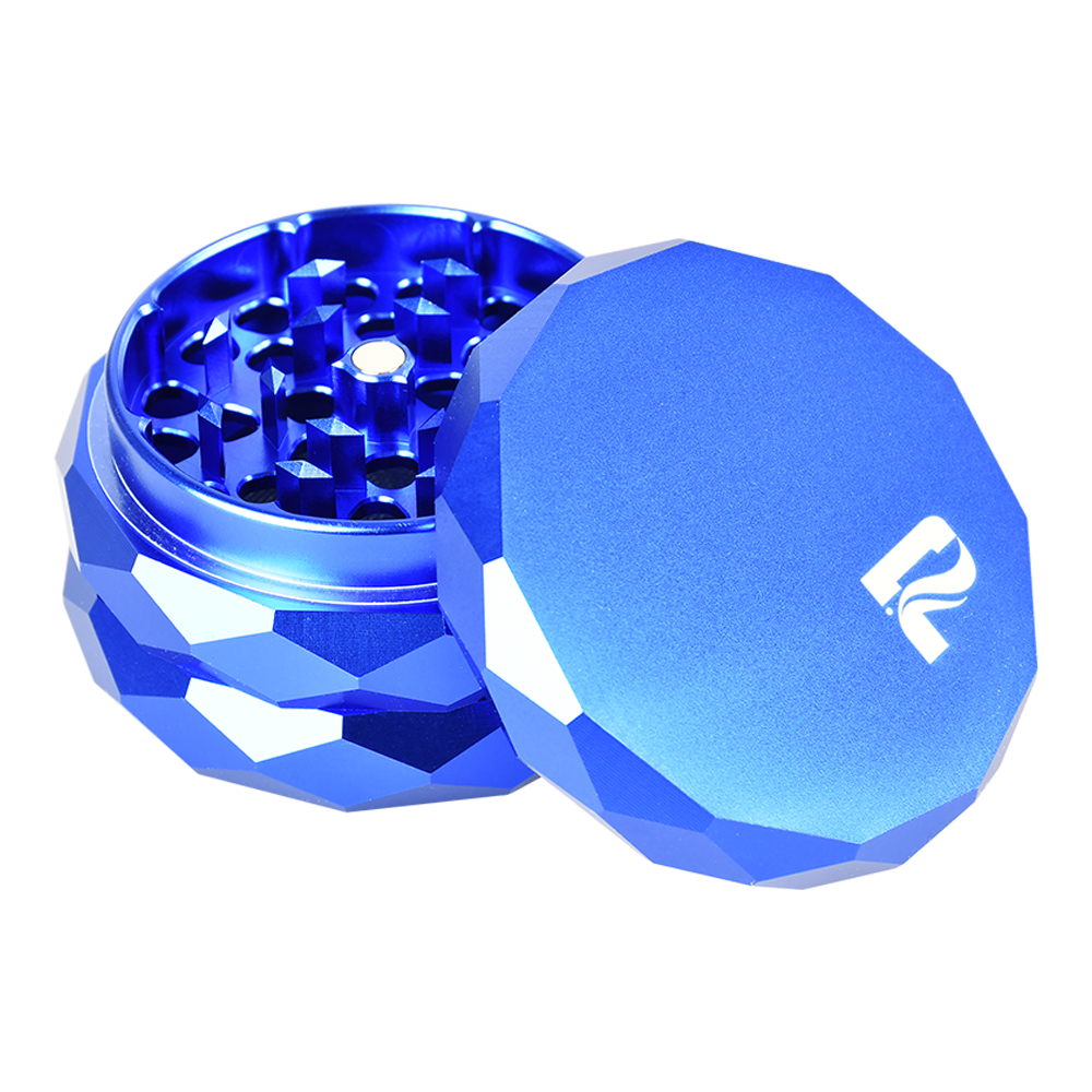 Pulsar Diamond Faceted Herb Grinder | Blue