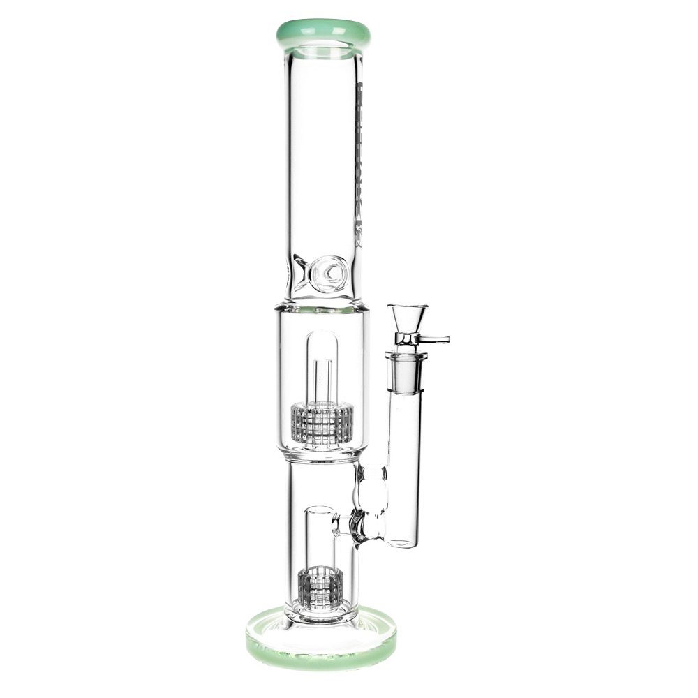 Pulsar Double Stereo Matrix Bong | Green