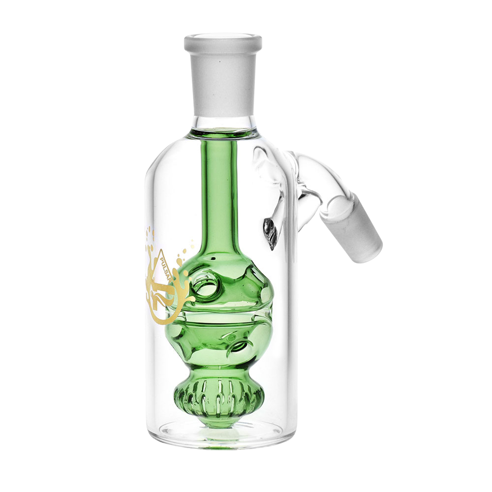 Pulsar Egg Perc Ash Catcher | 45 Degree | Green