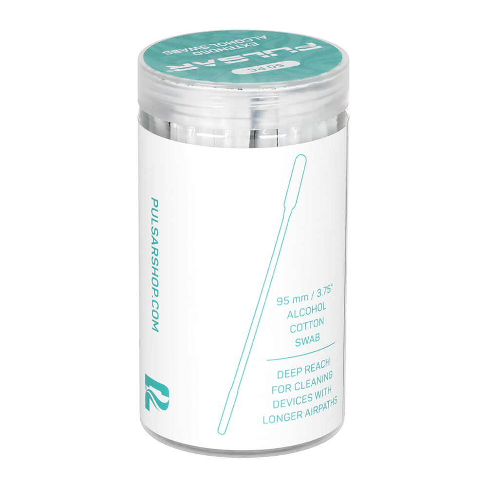 Pulsar Extended Alcohol Cleaning Swabs | 50 Count Jar