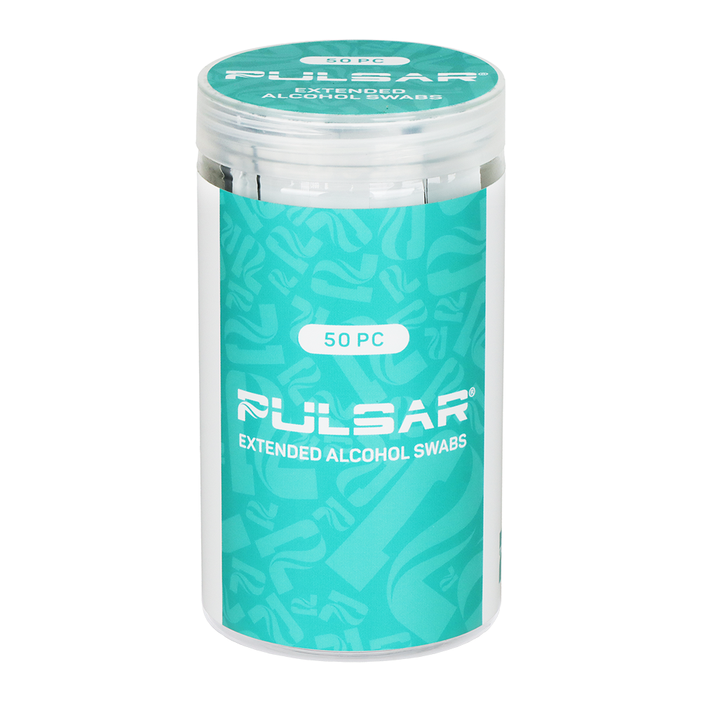 Pulsar Extended Alcohol Cleaning Swabs | 50 Count Jar