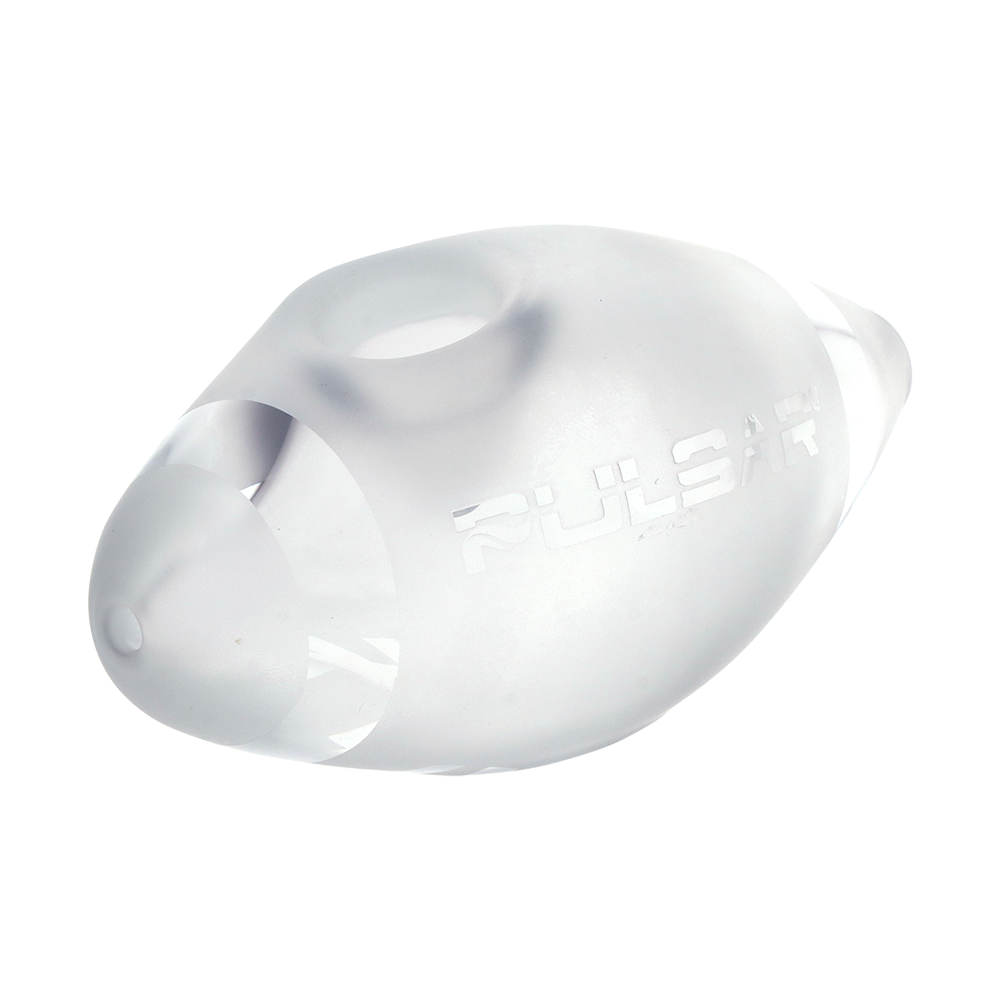 Pulsar Frosted Football Hand Pipe | Side View