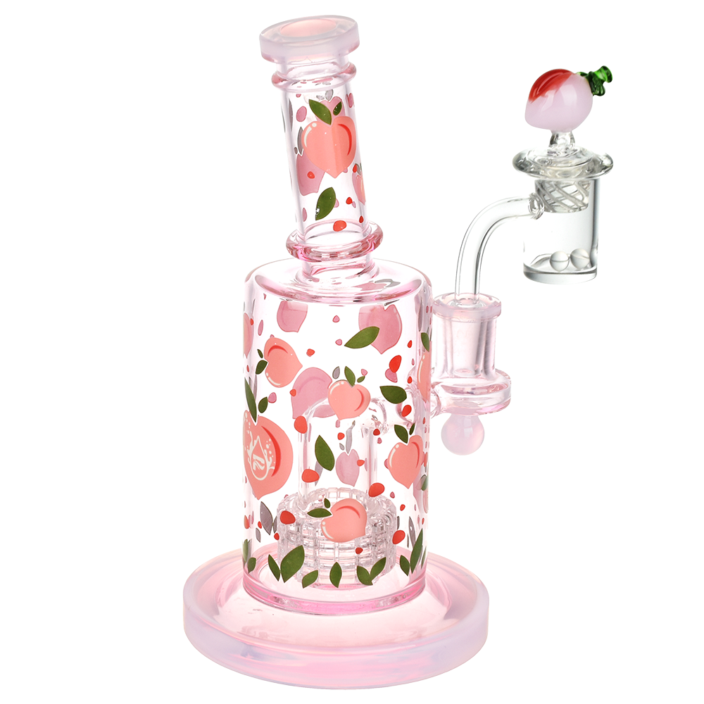 Pulsar Fruit Series Wax Pipe Duo | Peaches & Cream | Dab Rig | Back View