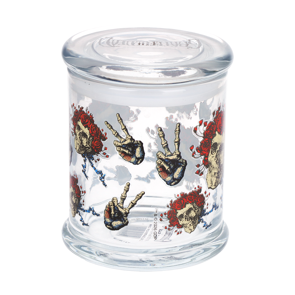 Grateful Dead x Pulsar Pop Top Jar | Bertha Peace | Back View