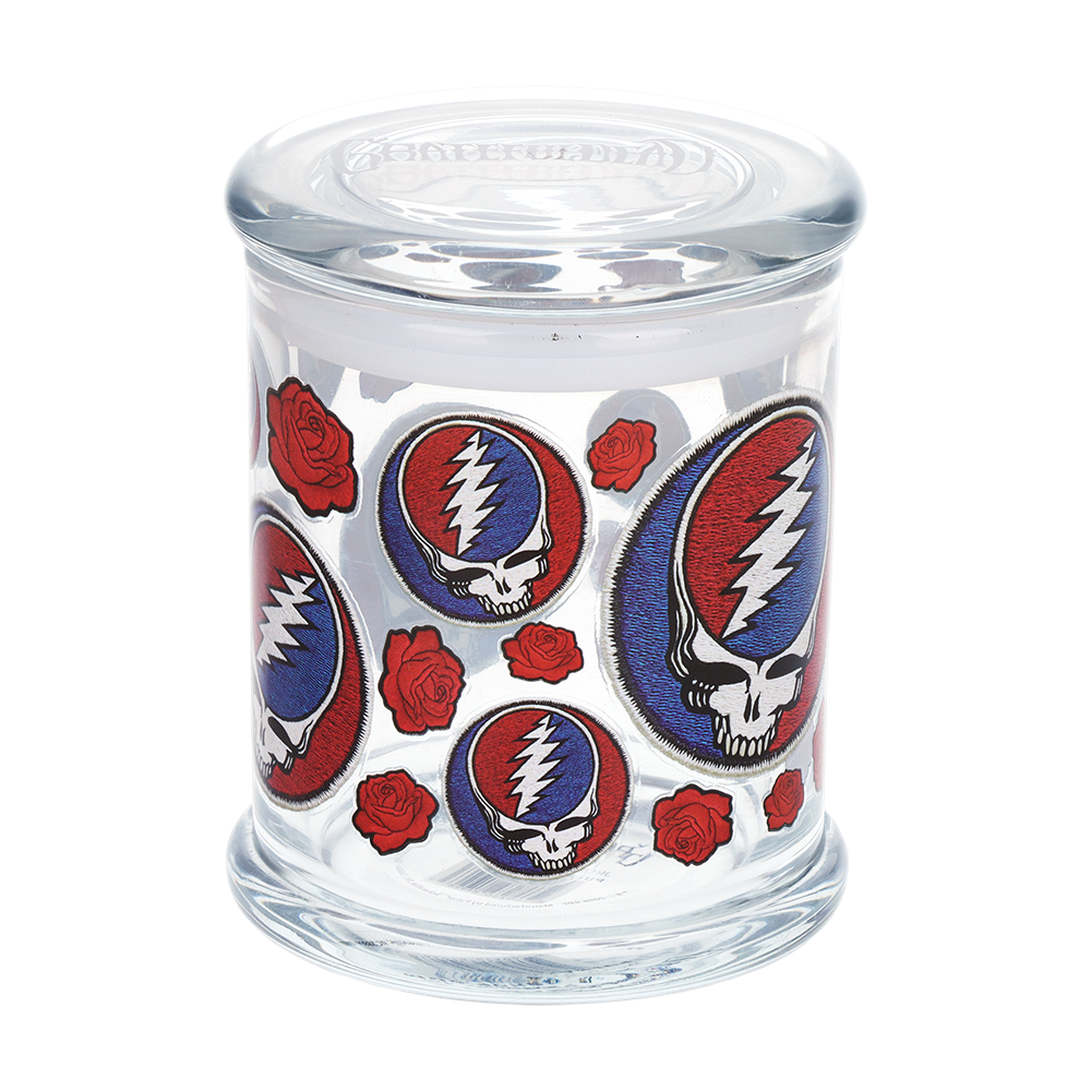 Grateful Dead x Pulsar Pop Top Jar | Patchwork | Front View