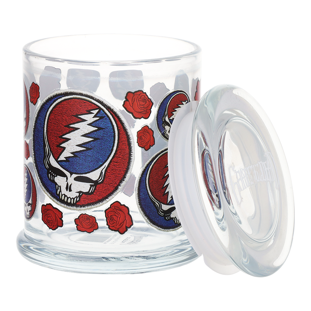 Grateful Dead x Pulsar Pop Top Jar | Patchwork | Open View