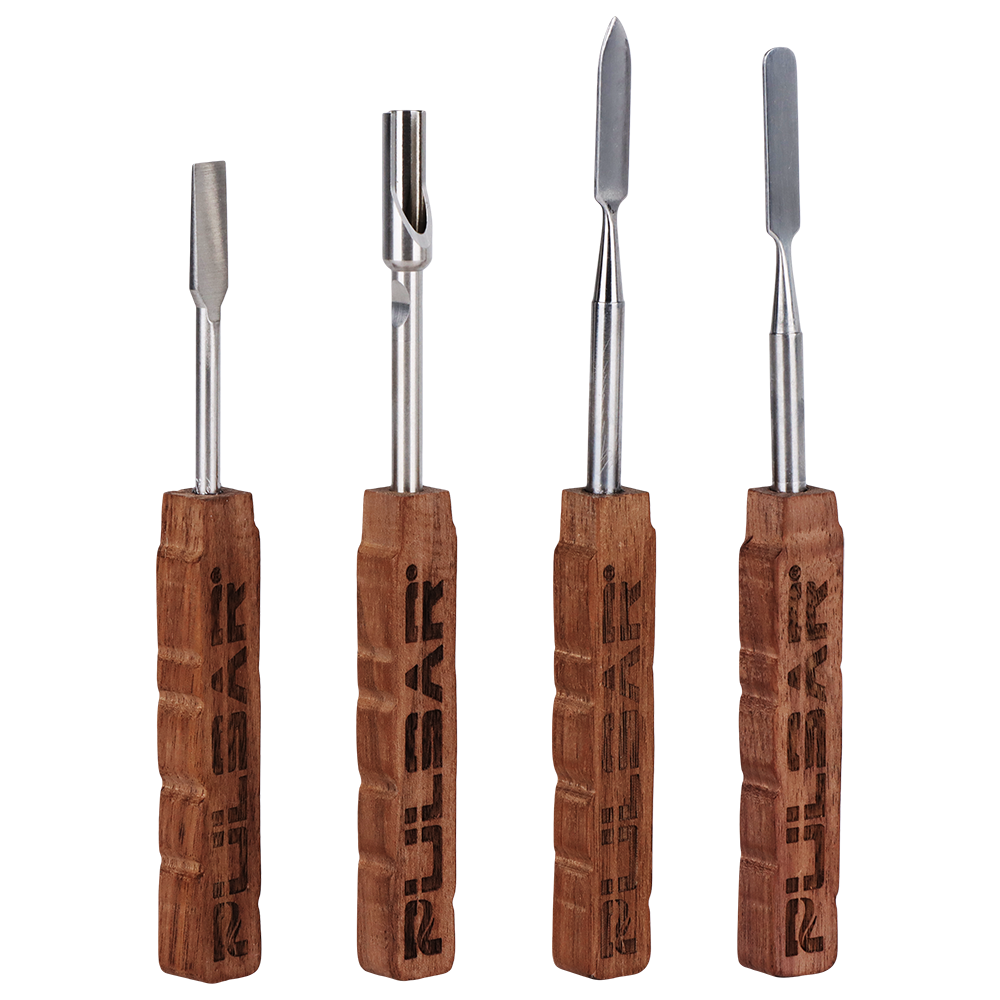 Pulsar Grove Wooden Dab Tool Set | Group View