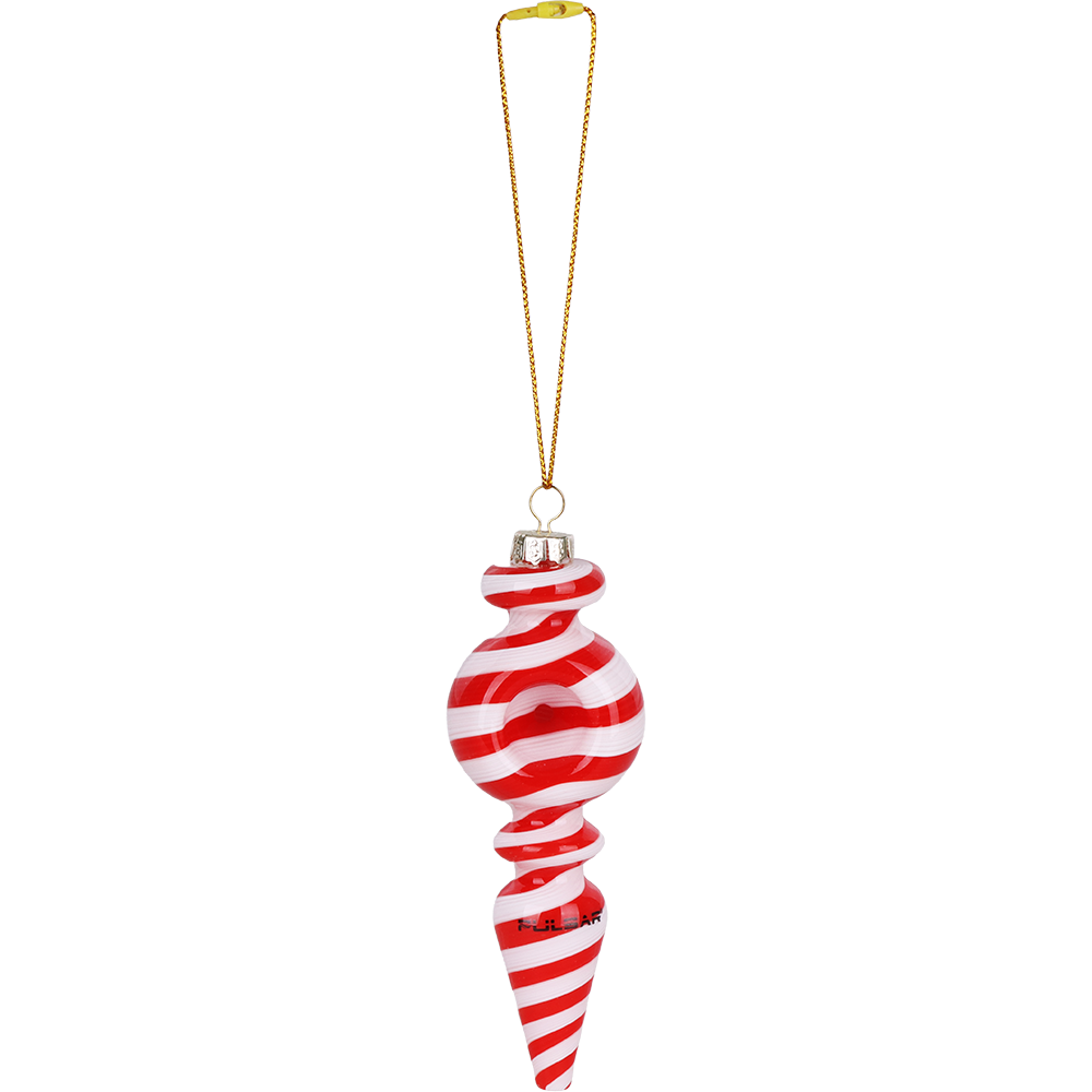 Pulsar Hangable Ornament Hand Pipe | Red White