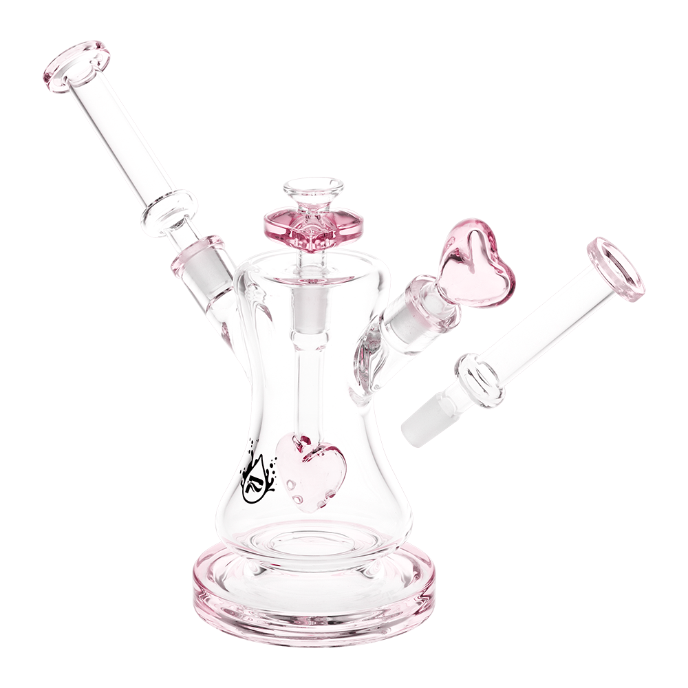 Pulsar Heart Hookup Dual Neck Bong | Single or Double Person Use