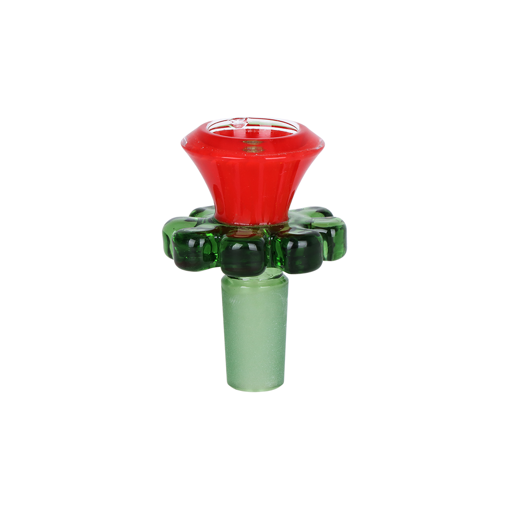 Pulsar Holly Jolly Tree Straight Tube Bong | Matching Herb Slide