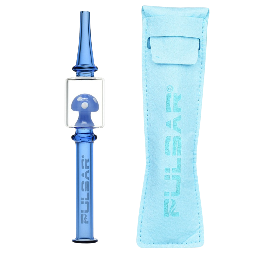 Pulsar Magic Mushroom Dab Straw | Blue