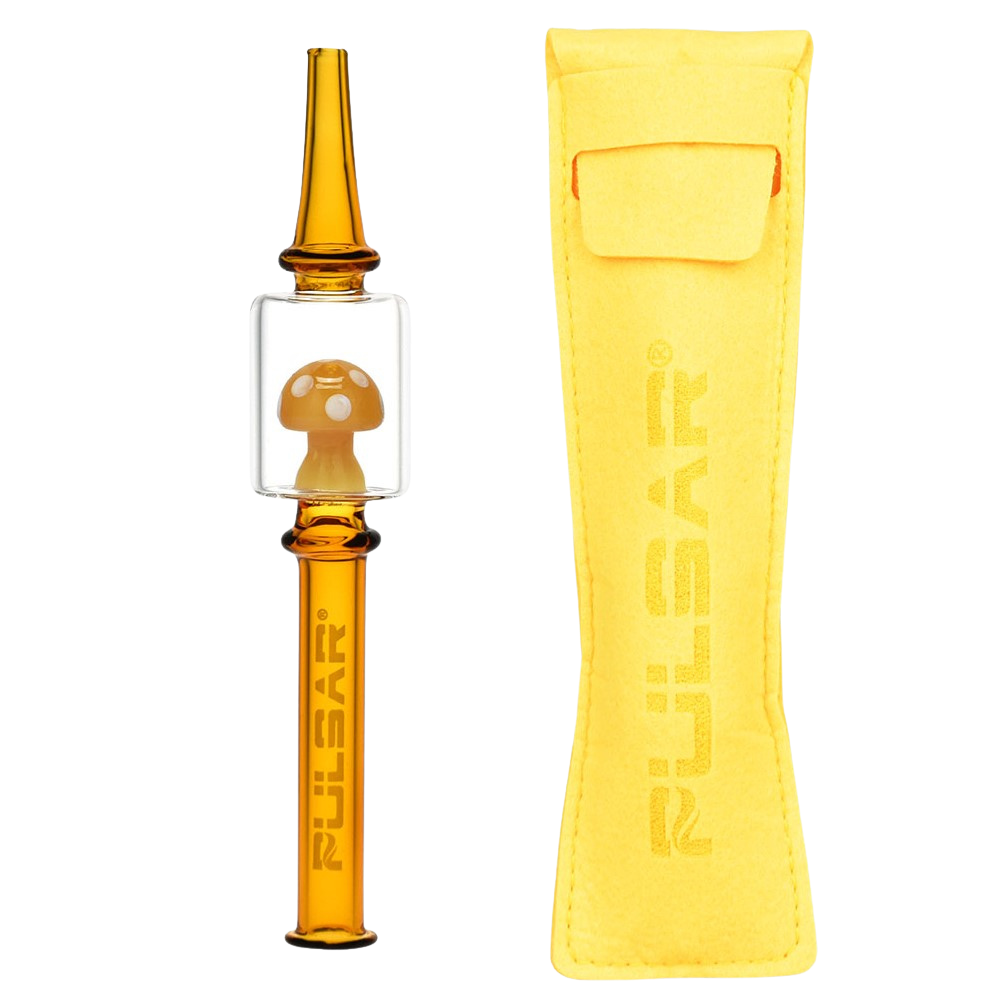 Pulsar Magic Mushroom Dab Straw | Yellow