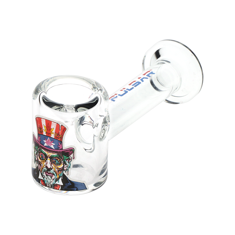 Pulsar Melting Uncle Sam Hand Pipe | Front View