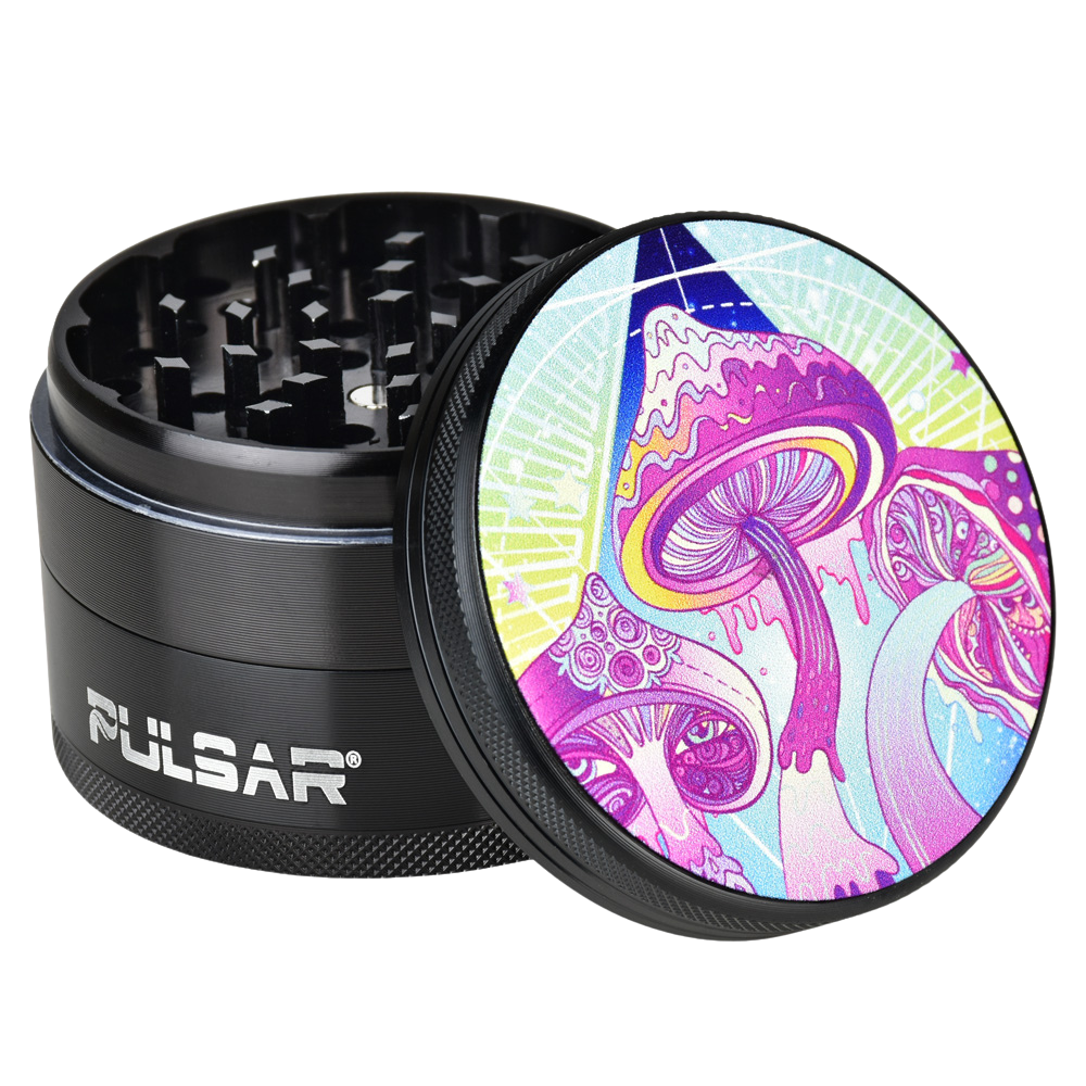 Pulsar Metal Herb Grinder | Melting Shrooms