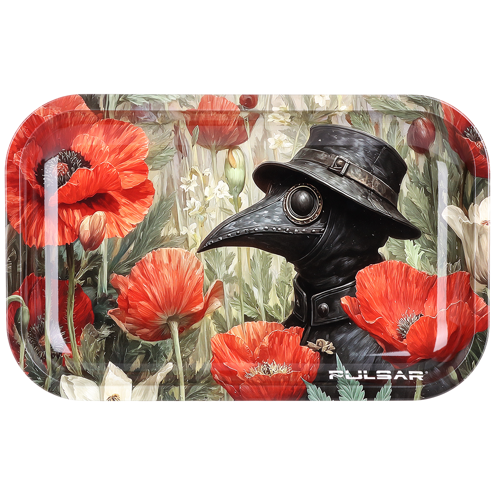 Pulsar Metal Rolling Tray | Plague Doctor Poppies