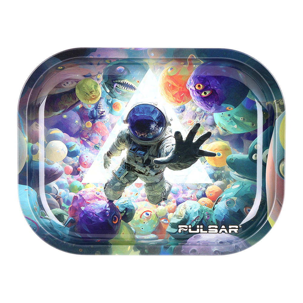 Pulsar Mini Metal Rolling Tray | Return of the Psychedelic Spaceman