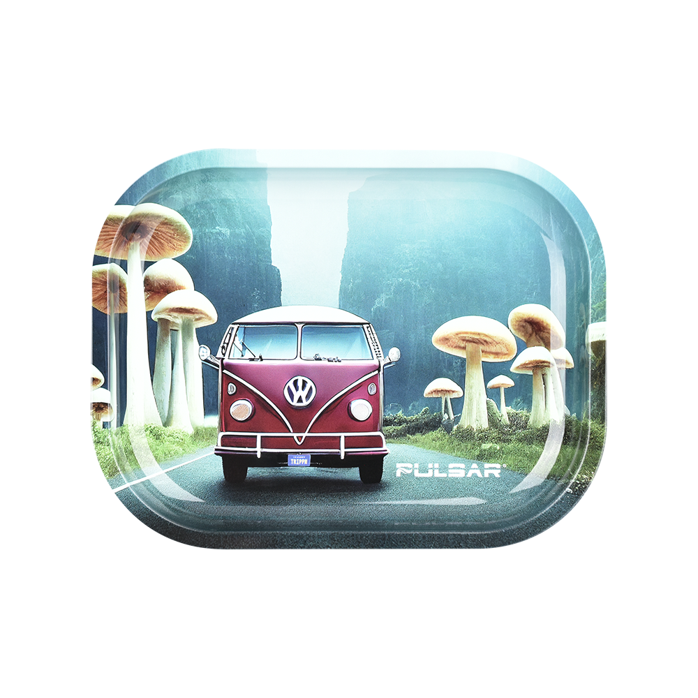 Pulsar Mini Metal Rolling Tray | Camper Van Shroom Trip
