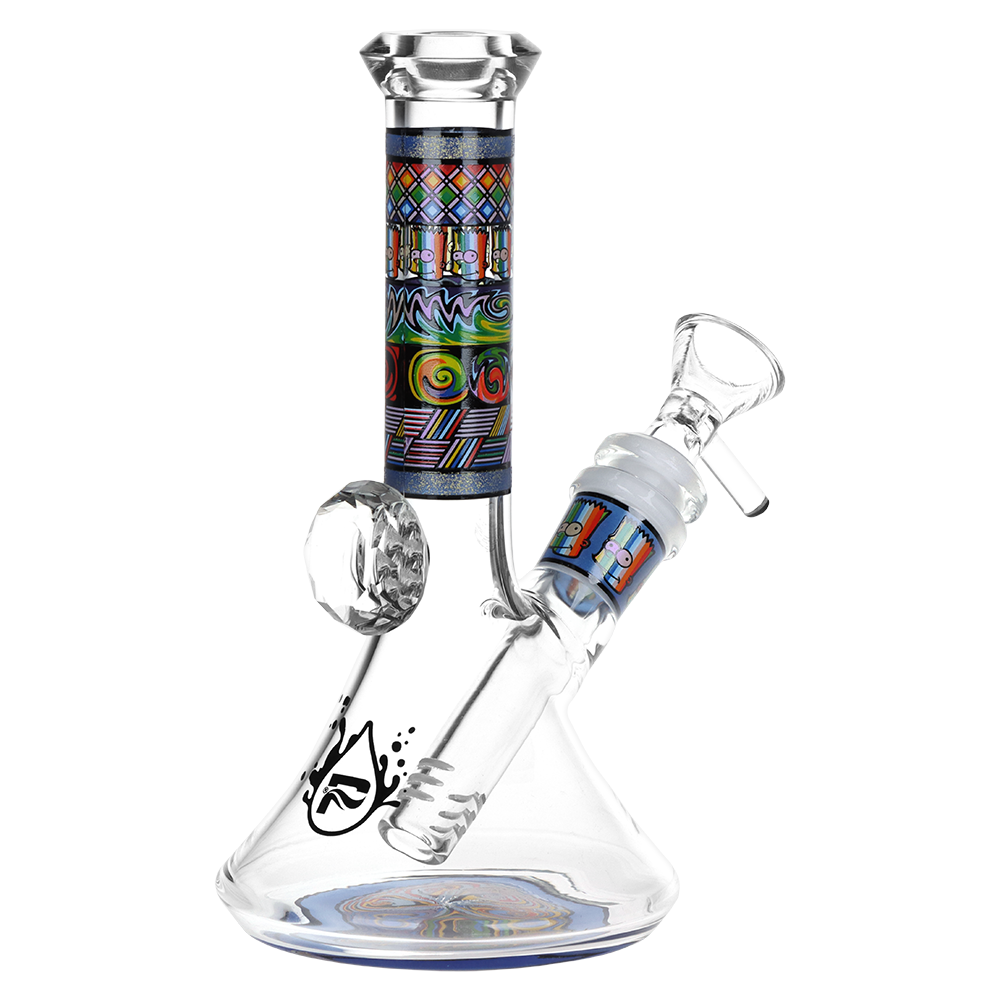 Pulsar Mosaic Bart Beaker Bong | Back View