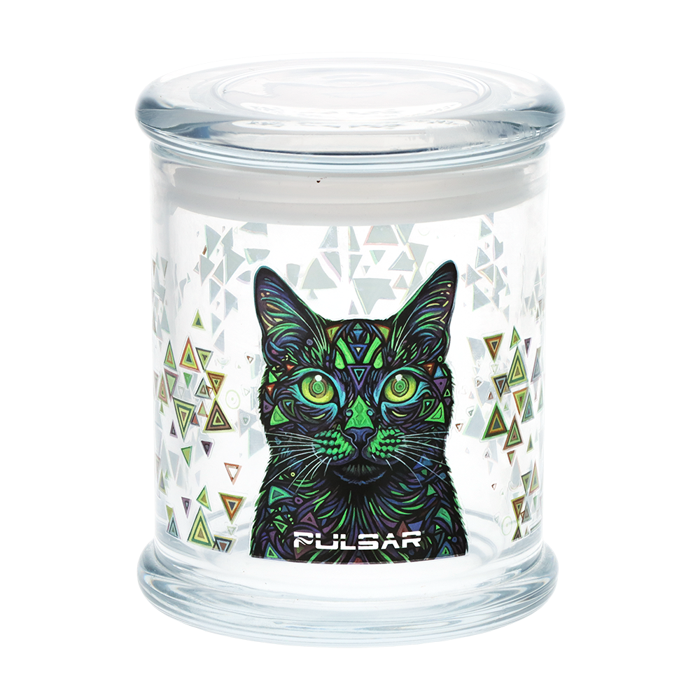 Pulsar Pop Top Glass Jar | Catatonic | Front View