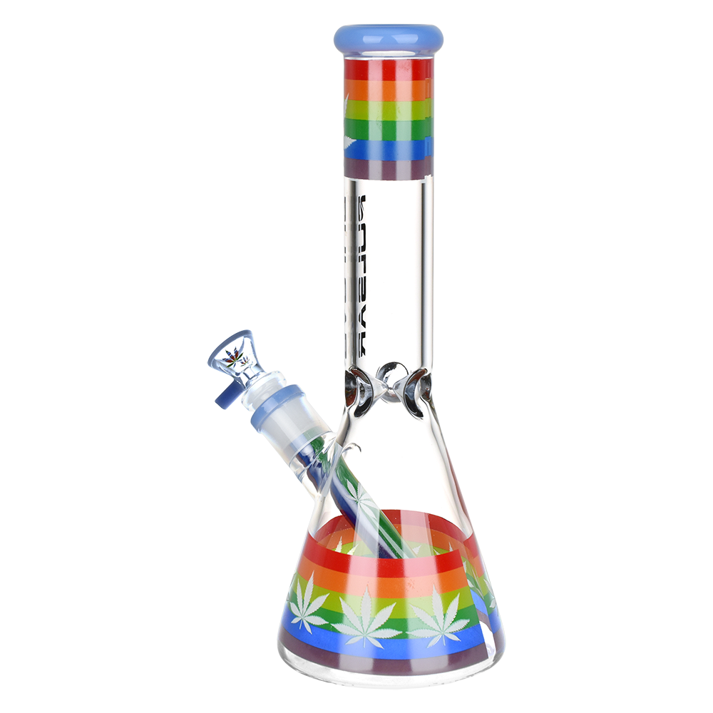Pulsar Pride Glow Beaker Bong | Side View