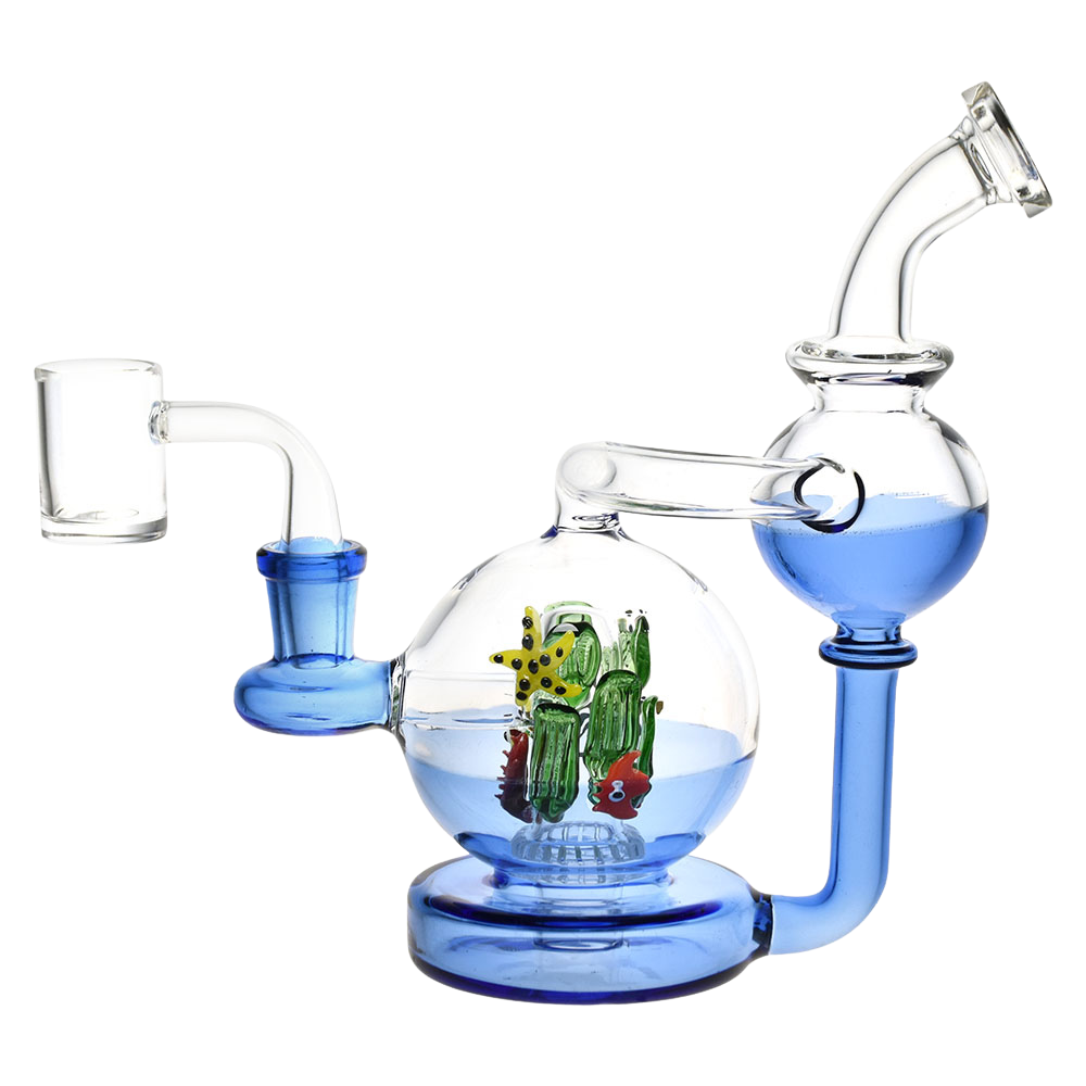 Pulsar Sea Globe Recycler Dab Rig | Side View