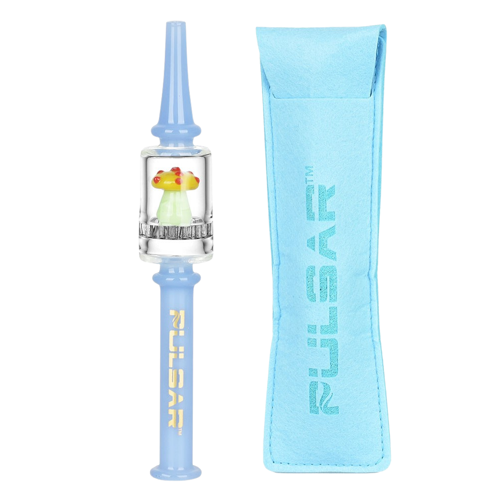 Pulsar Shroom Diffuser Dab Straw | Blue